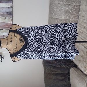 Jaclyn Smith Tribal Print Tankini Top